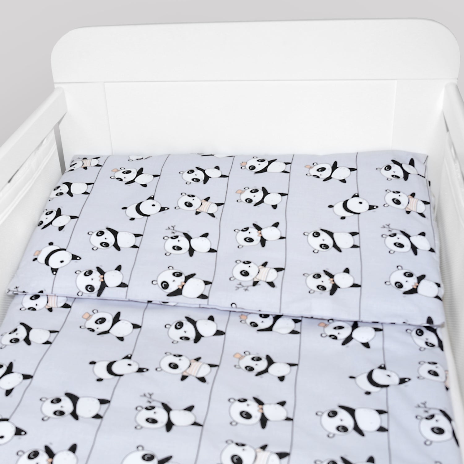 Baby Cot Bedding Set 6Pc Fit Cot bed 140x70cm Little Panda