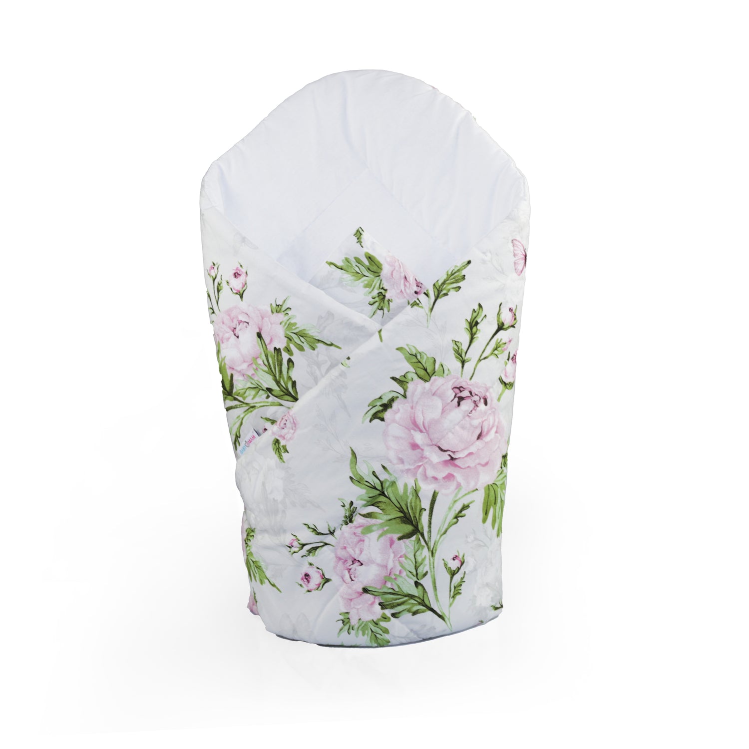 Baby Swaddle Wrap Newborn Blanket Cotton Sleeping Bag Peony and Butterflies