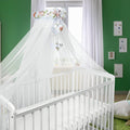 Canopy Holder Pole Bar Drape Mosquito Net with Ribbon COTBED/ COT Green Glade