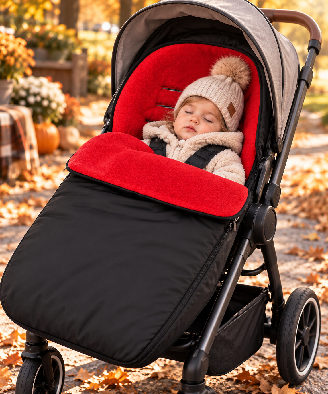 Universal Baby Footmuff for Pushchair & Stroller Warm Fleece Lining, Water-Resistant, 2-in-1 Cosy Toes - MyHappy Baby