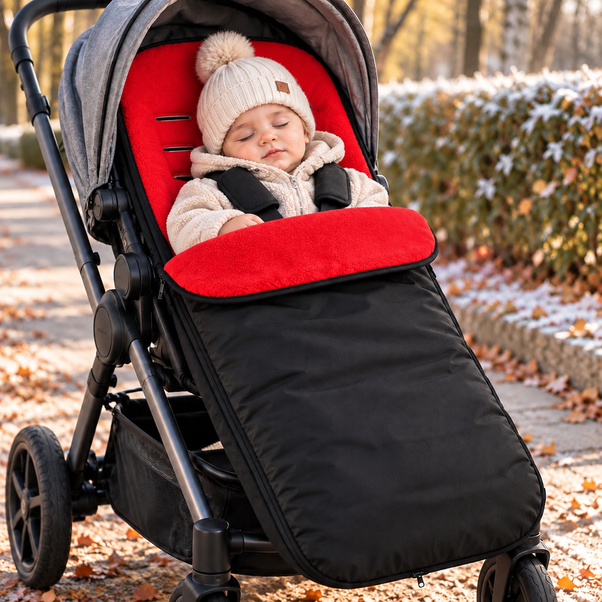 Universal Baby Footmuff for Pushchair & Stroller Warm Fleece Lining, Water-Resistant, 2-in-1 Cosy Toes - MyHappy Baby