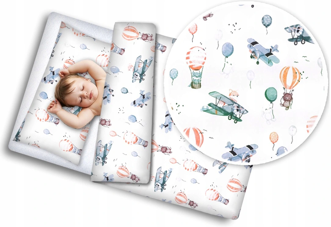 2Pc Baby Bedding Duvet Cover Set fit Cot Cotton 120x90cm Dreamy Flight