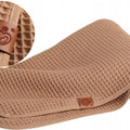 Waffle Blanket for Baby 100% Reversible Cotton 100x78cm Cappuccino