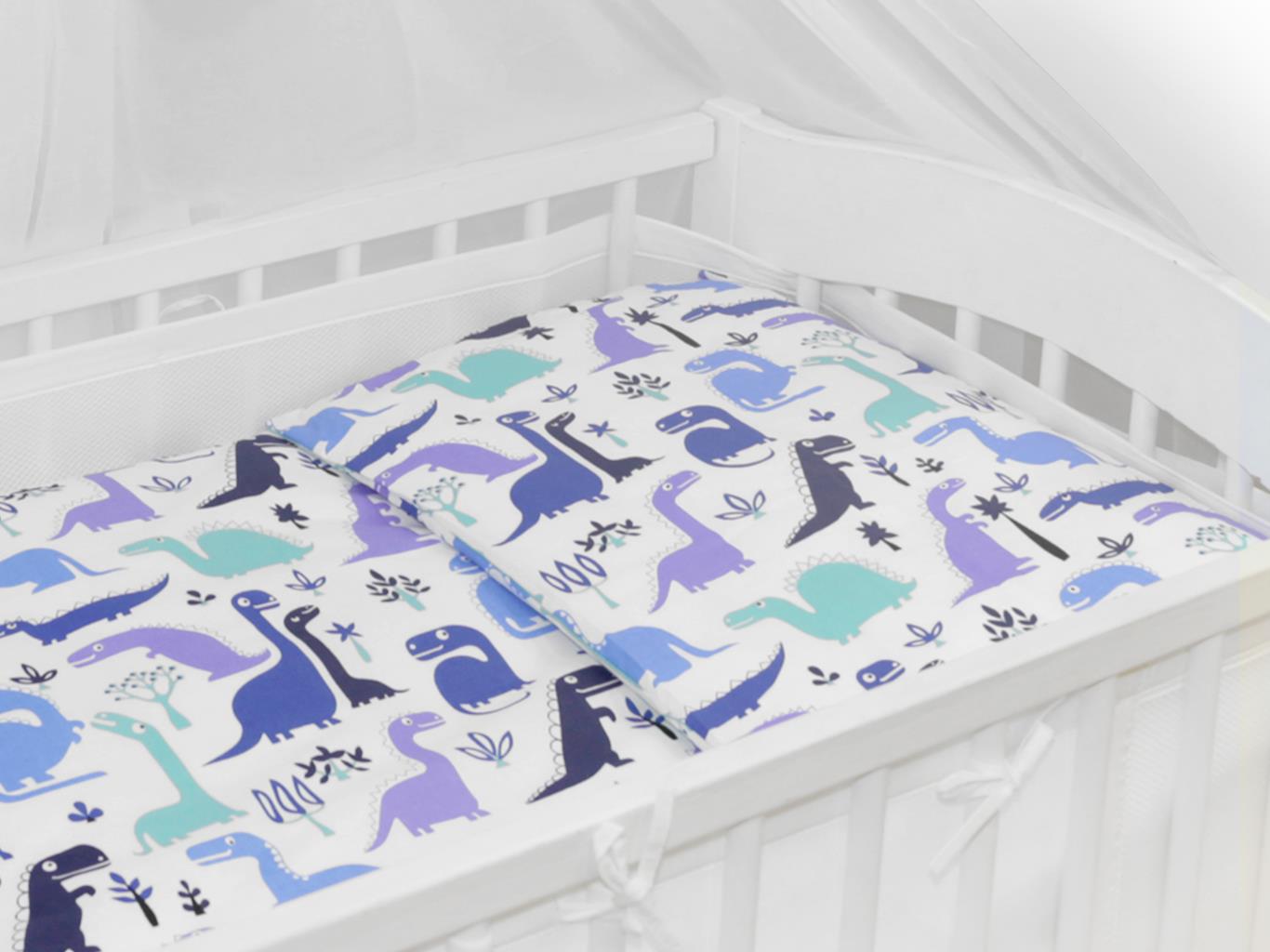 Baby Cot Bedding Set 9pc Fit Cot 120x60cm Dino