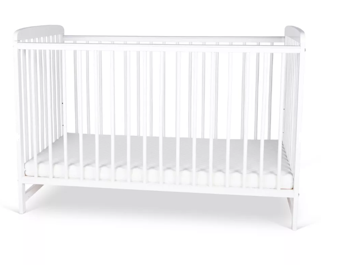 BABYMAM Baby Bedding Set Essential 17pcs 120x60cm Cot, Mattress, Full Bedding, Elephants Grey