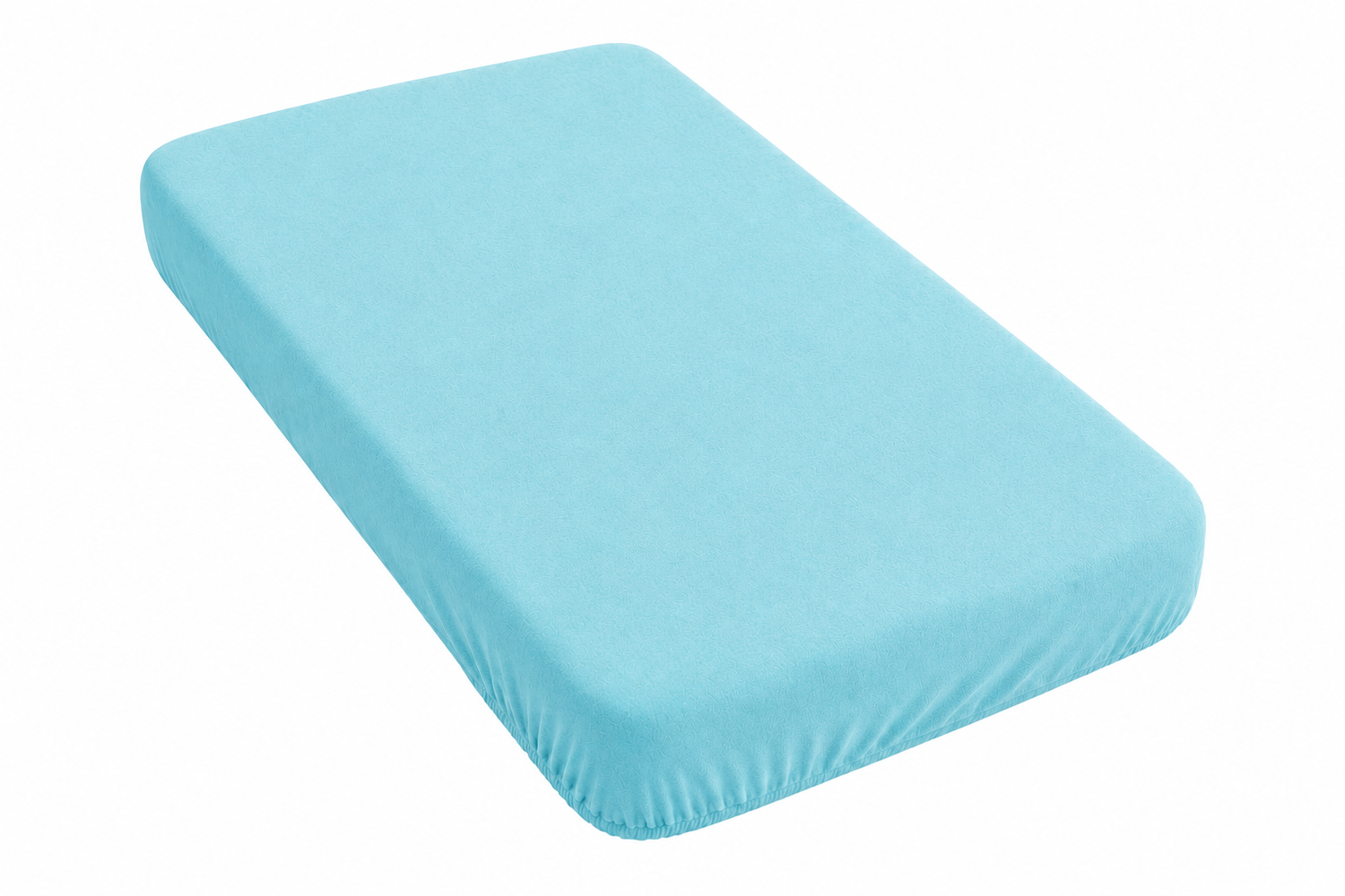 BABYMAM 4 Pack Cot Fitted Sheets 120x60 cm, 100% Organic Jersey Cotton Baby Cot Sheets, Soft Breathable Baby Bedding, Elasticated Mattress Covers (Blue)