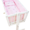 Baby Bedding Set 6Pc 70x80cm Fit Crib Duvet Sheet Bunny Pink