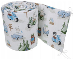 Padded Bumper To Fit Baby Cot Bed All-Round Cotton 420cm Camping - MyHappy Baby