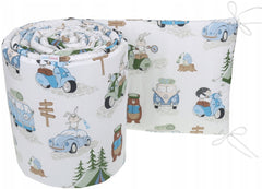 Padded Bumper To Fit Baby Cot Bed All-Round Cotton 420cm Camping - MyHappy Baby