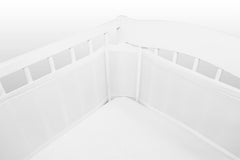 Cot Mesh Liner 2 parts Breathable Comfort White - MyHappy Baby