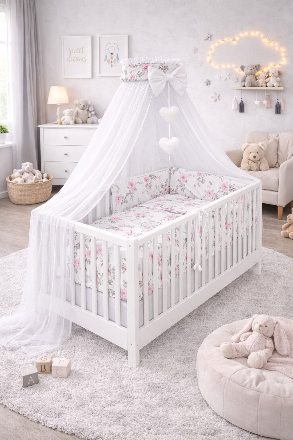 10Pc Baby Bedding Set 100% Cotton Fit Cot 120x60cm Dream Catcher
