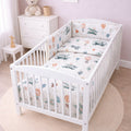 6Pc Baby Bedding Set Bumper Pillow Duvet Fit Cot 120x60cm Dreamy Flight