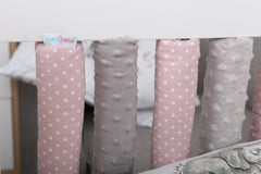 Double-sided Rail Cot Slat Cover Wrap Protector Pink 10Pc - MyHappy Baby