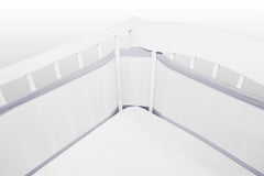 Cot Mesh Liner 2 parts Breathable Comfort Grey - MyHappy Baby
