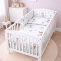 6Pc Baby Bedding Set Bumper Pillow Duvet Fit Cot 120x60cm Fairy-Tale Forest