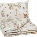 Baby Bedding Set 2pc fit Cradle/Moses basket/Pushchair 70x80 Squirrels Dream