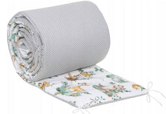 3Pc 120x90cm Baby Bedding Set Duvet Animals in the Forest/ Dots Grey - MyHappy Baby