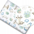 Fitted Sheet 120x60cm 100% Cotton for Baby cot Wolf in the Forest