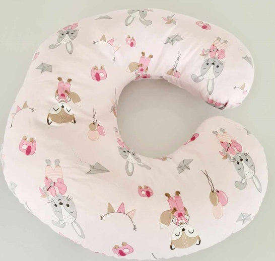 Baby feeding pillow cotton newborn maternity Fox and Rabbit