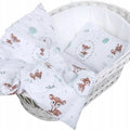 Baby Bedding Set 6pc 70x80 Fit Crib Bumper Pillow Duvet Sheet Fairy-tale Forest
