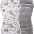 Baby Liner Stroller Buggy Pad Universal Dimple Insert 71x35cm  GREY/ Deer and Friends