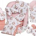 Baby 6pc Double Sided Soft Cocoon Infant Nest Bed Cushion Dreamland/ Dots Pink