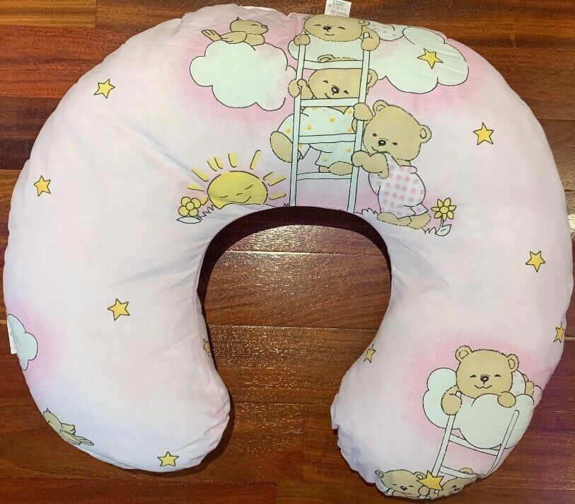 Baby Breast Feeding Pillow Pregnancy Nursing Maternity Cotton Ladder Pink