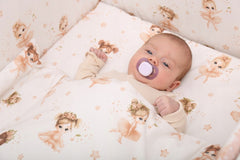 Baby Bedding Set 120x90cm Pillowcase Duvet Cover 2Pc Fit Cot Maja and Zuzia Beige - MyHappy Baby