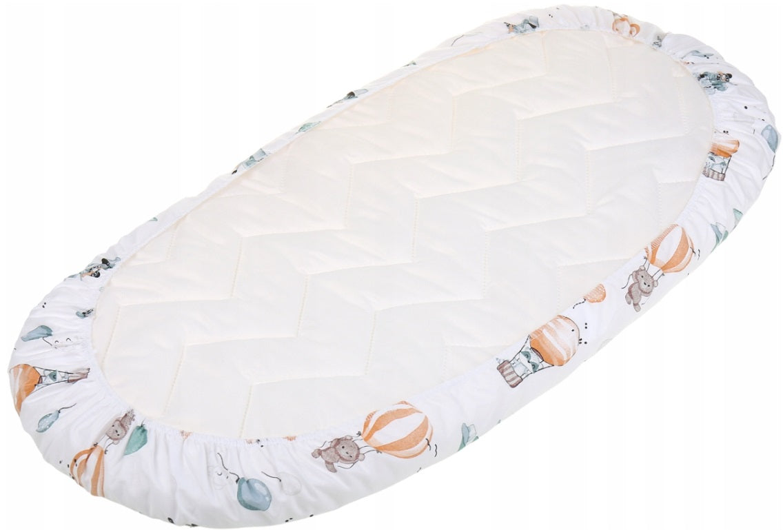 80x38cm Fitted Sheet for Baby Moses Basket Pram 100% Cotton Dreamy Flight