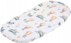 80x38cm Fitted Sheet for Baby Moses Basket Pram 100% Cotton Dreamy Flight - MyHappy Baby