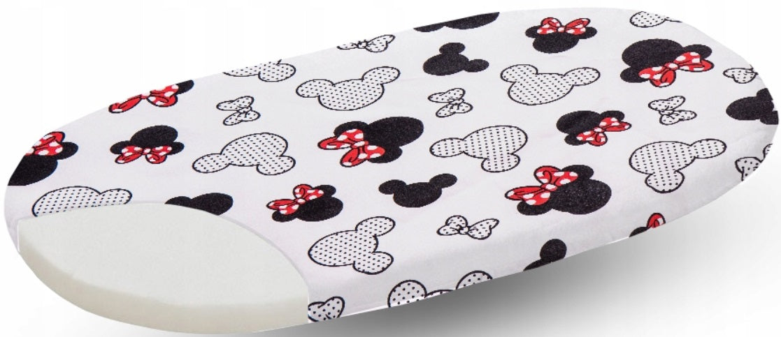 80x38cm Fitted Sheet for Baby Moses Basket Pram 100% Cotton Little Mouse