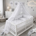 10Pc Bedding Set Cotton Duvet Sheet Fit Cot 120x60cm Milky Way