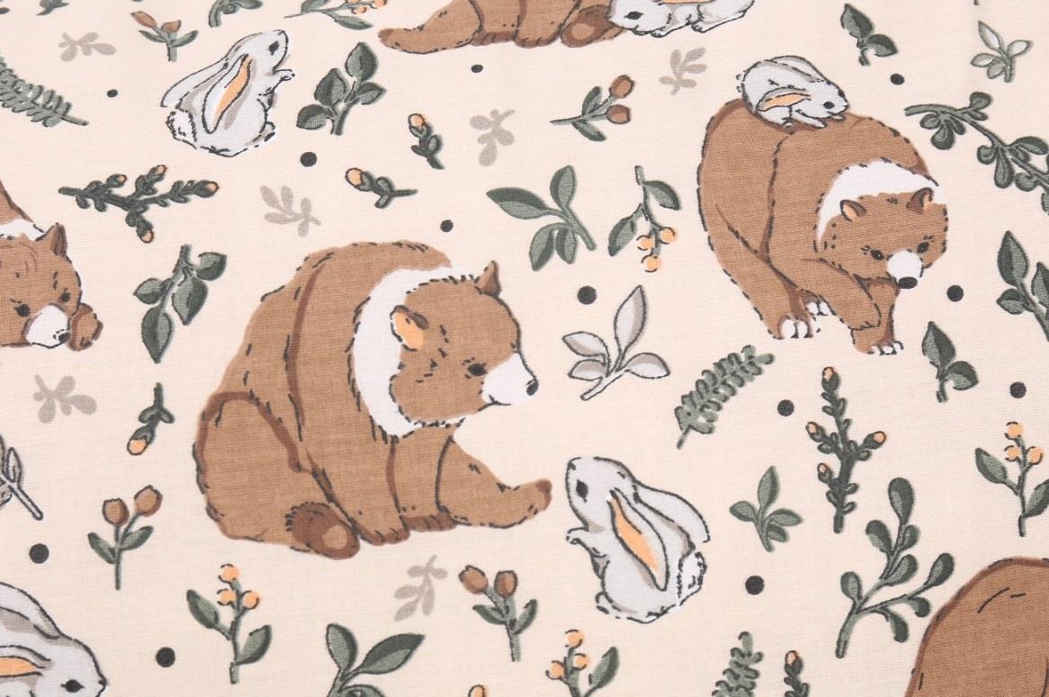 120x90 2Pc Baby Bedding Duvet Cover Set fit Cot Cotton My Friend Teddy Bear