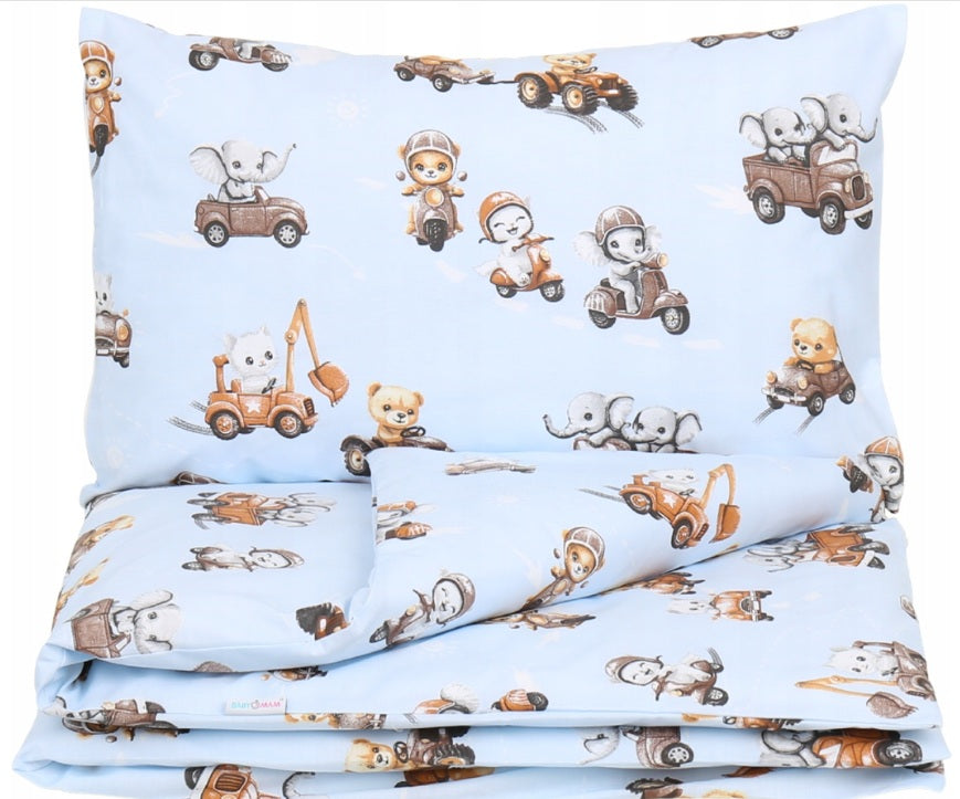 Baby Bedding Set 120x90cm Pillowcase Duvet Cover 2Pc Fit Cot Beep Beep