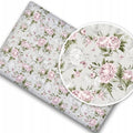 Fitted sheet 100% cotton printed design for baby crib 90x40cm Peony and  Butterflies