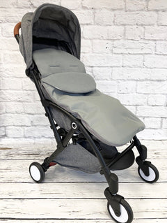 Universal Footmuff Fleece Pushchair Stroller Buggy Car seat Plain/Grey - MyHappy Baby