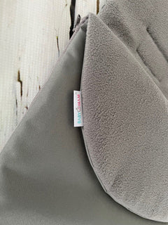 Universal Footmuff Fleece Pushchair Stroller Buggy Car seat Plain/Grey - MyHappy Baby