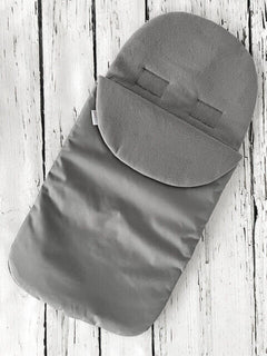 Universal Footmuff Fleece Pushchair Stroller Buggy Car seat Plain/Grey - MyHappy Baby
