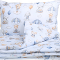 Baby Bedding Set 120x60cm 6pc All-round Fit Cot 100% Cotton Walk in the Cloud