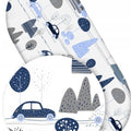 80x38cm Fitted Sheet for Baby Moses Basket Pram 100% Cotton Retro Cars