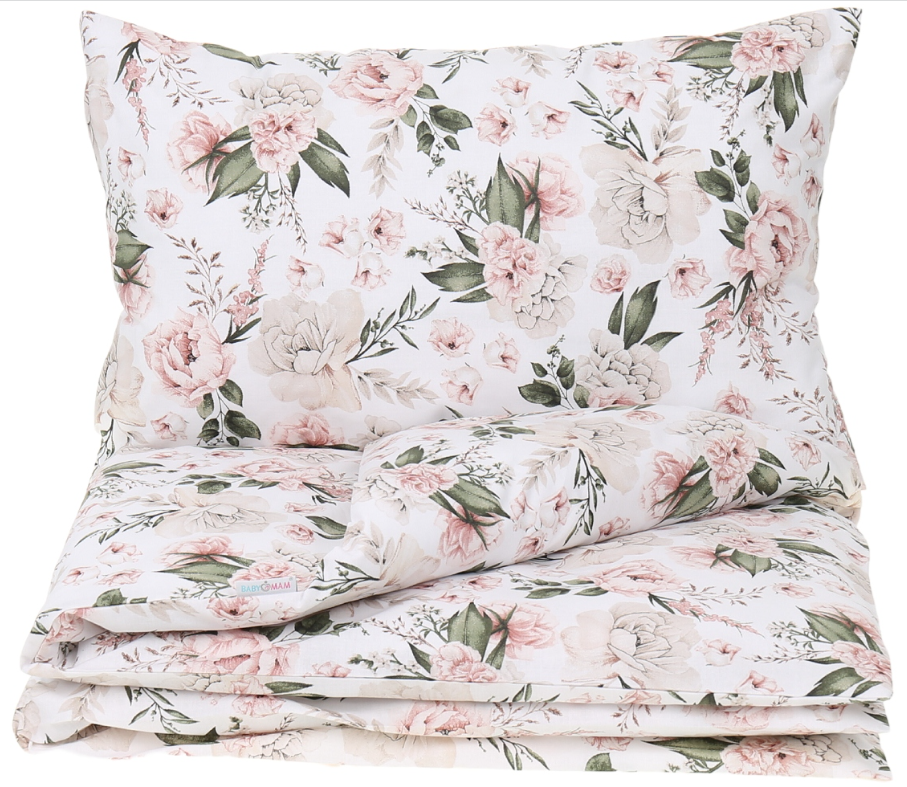 120x90 2Pc Baby Bedding Duvet Cover Set fit Cot Cotton Romantic Flowers