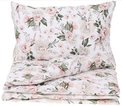 120x90 2Pc Baby Bedding Duvet Cover Set fit Cot Cotton Romantic Flowers - MyHappy Baby