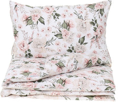120x90 2Pc Baby Bedding Duvet Cover Set fit Cot Cotton Romantic Flowers - MyHappy Baby