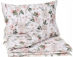 120x90 2Pc Baby Bedding Duvet Cover Set fit Cot Cotton Romantic Flowers - MyHappy Baby