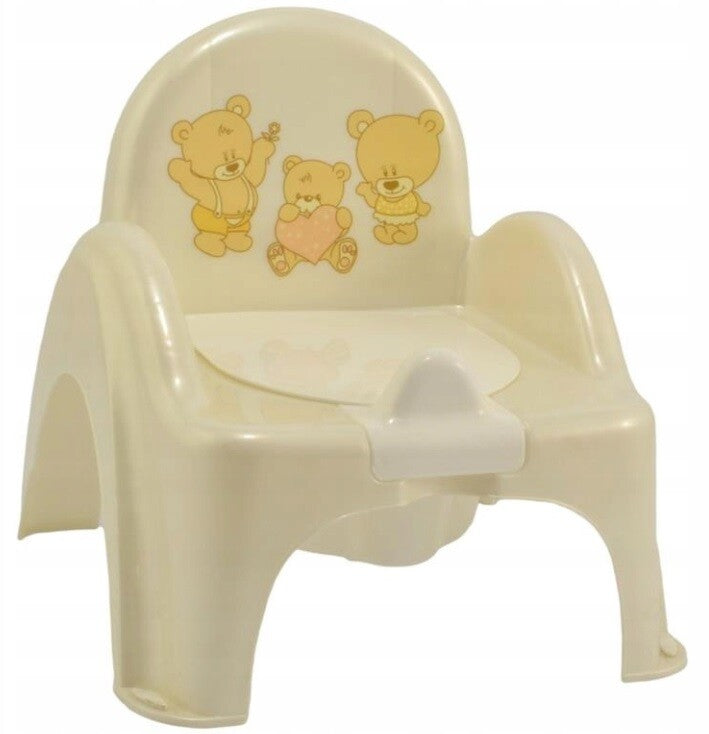 Baby Toddler Toilet Potty Chair With Melodies Training Tega - Teddy Beige