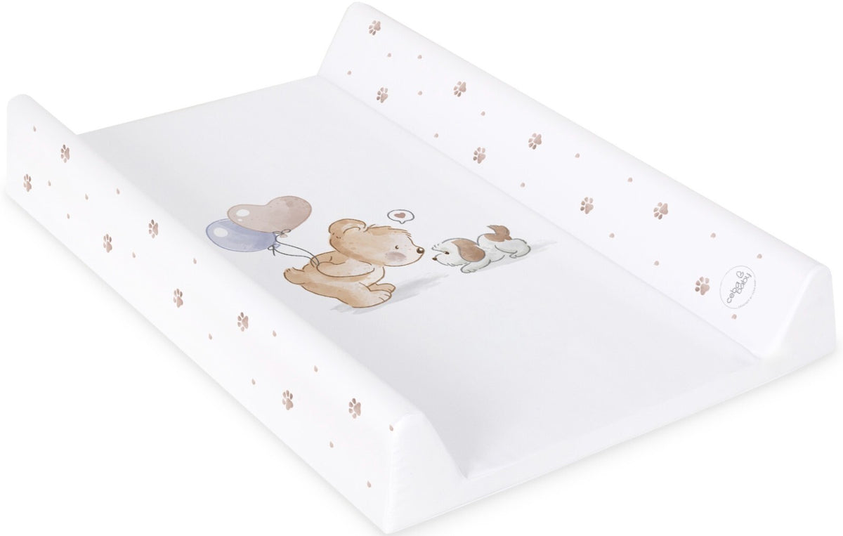 Baby Changing mat Hard Base Nursery Padded 70x50cm Fit Cot - Friends Forever