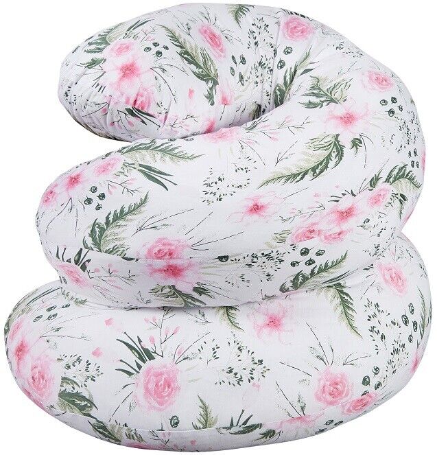 Pregnancy Pillow+cover Full Body Maternity Nursing Large C Shape Garden Flowers