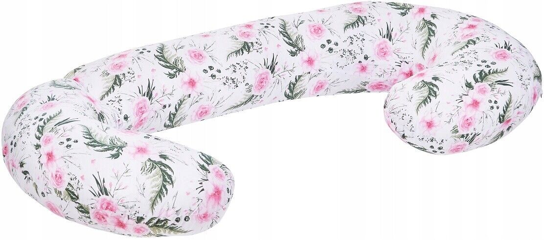 Pregnancy Pillow+cover Full Body Maternity Nursing Large C Shape Garden Flowers