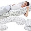 Pregnancy Pillow+Cover Rest Full Body Nursing Large C Shape Feathers