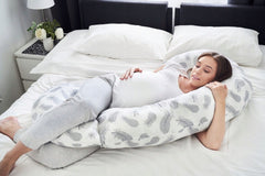 Pregnancy Pillow+Cover Rest Full Body Nursing Large C Shape Feathers - MyHappy Baby